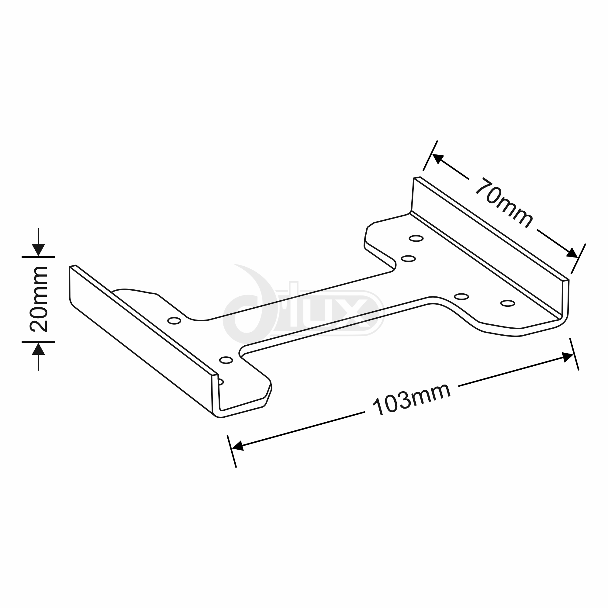 Bodar Recessed Ceiling Luminaires Dlux Square/Rectangular Recess Ceiling